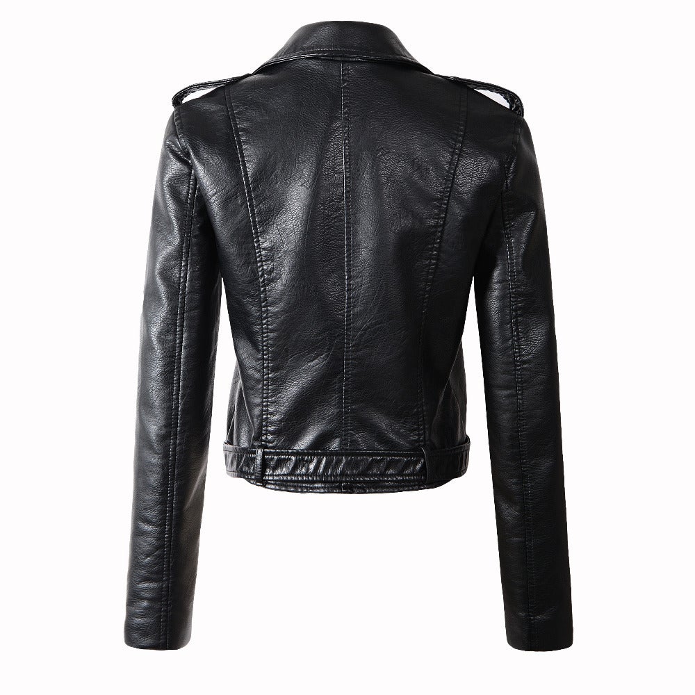 Women's Motorcycle Genuine Leather Jacket