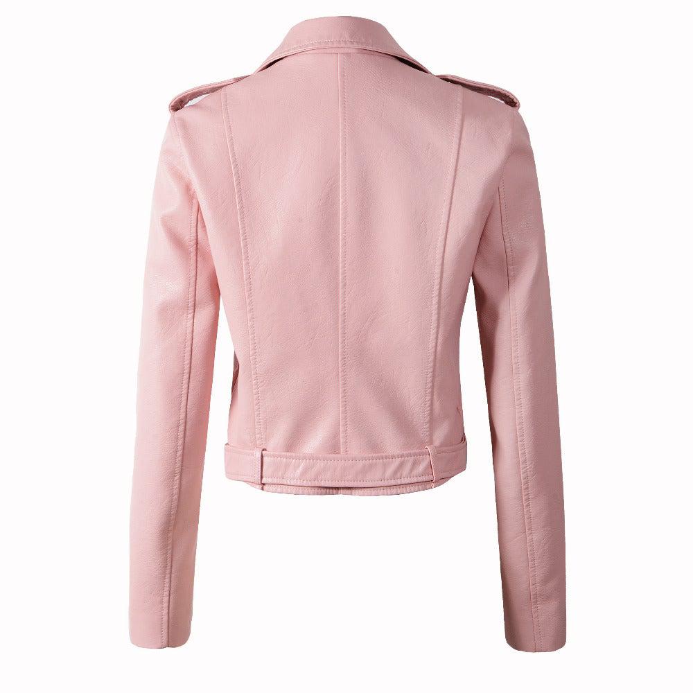 Women's Motorcycle Genuine Leather Jacket