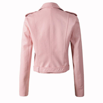 Women's Motorcycle Genuine Leather Jacket