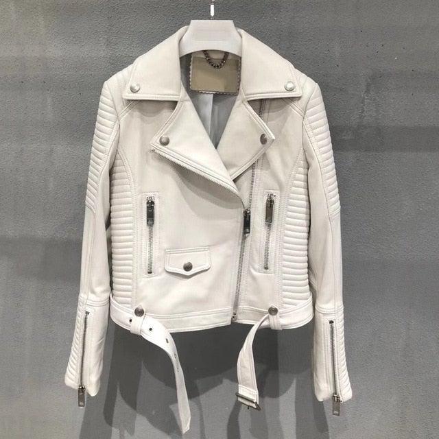 Luxury Genuine Leather Jacket Women