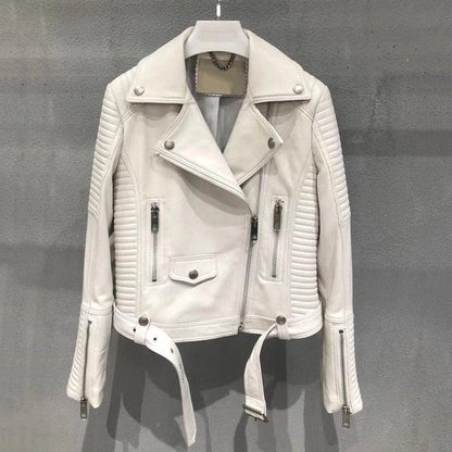 Luxury Genuine Leather Jacket Women